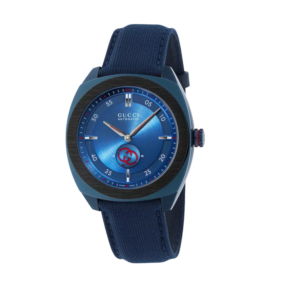 Gucci Interloking Blu Watch ref. YA142331 - Tomasini Francia